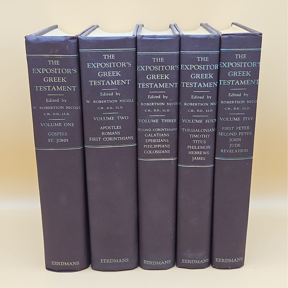 The Expositor's Greek Testament 5 Volume Set 1970 Hardcover Vintage Eerdmans